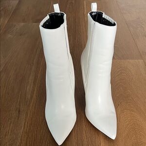 Elegant White Women's Ankle Boots